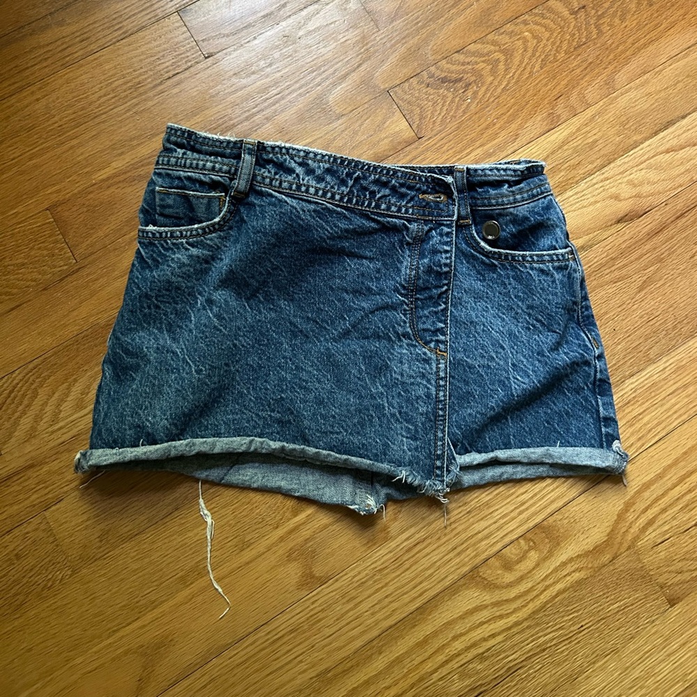 Zara wrap Jean skirt